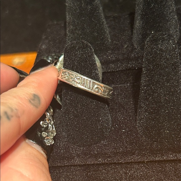 Malachite Natural Gemstone 925
 Silver SIZE 10.5 - Picture 5 of 10